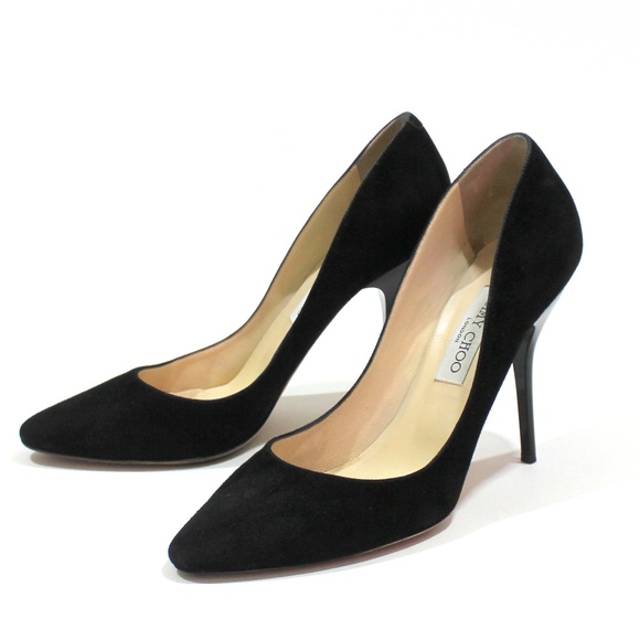 Jimmy Choo Shoes - Jimmy Choo Suede Pumps Leather Stiletto